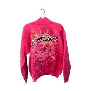 Pink punk sp5der hoodie